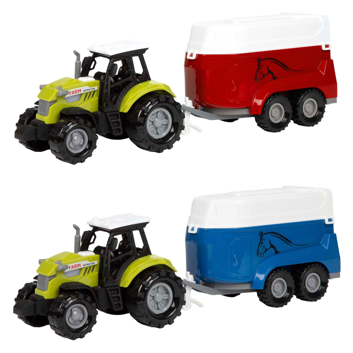 Toi-toys ackers ville traktor og trailer med lys og lyd, 10cm