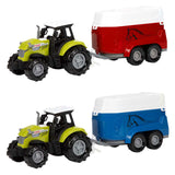 Toi-toys ackers ville traktor og trailer med lys og lyd, 10cm