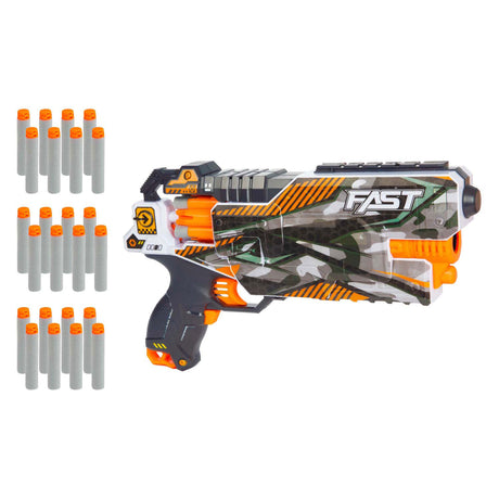 Toi-legetøj skum strikex elektrisk skydepistol shockwave med 24 skumpile