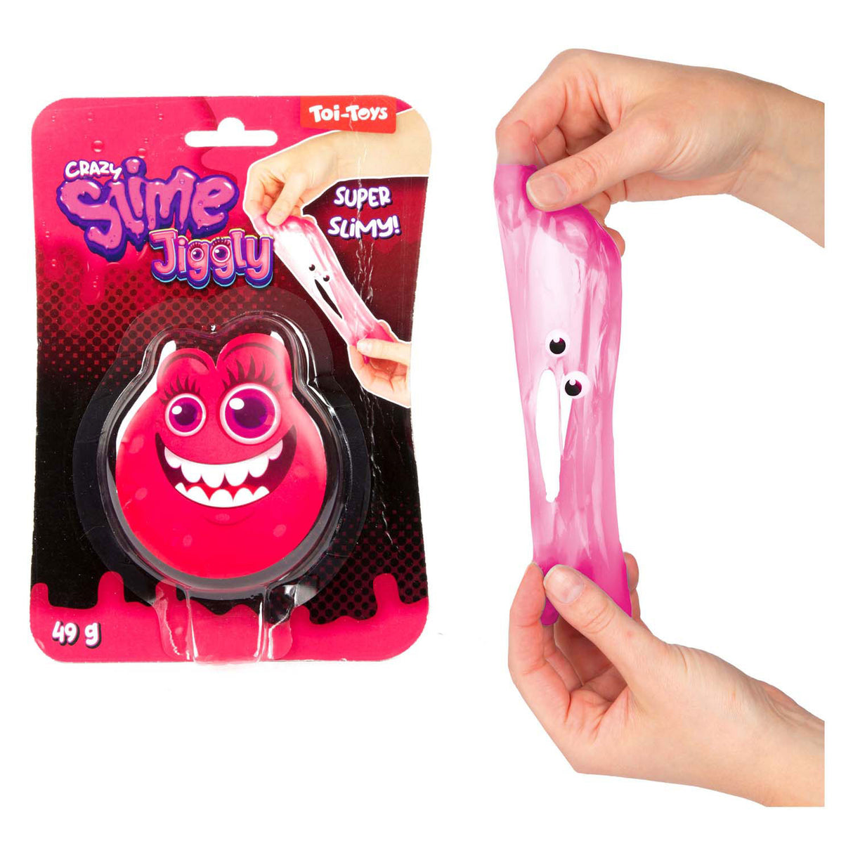 Toi-legetøj toi-legetøj crazy slime slime monster uni farve med øjne