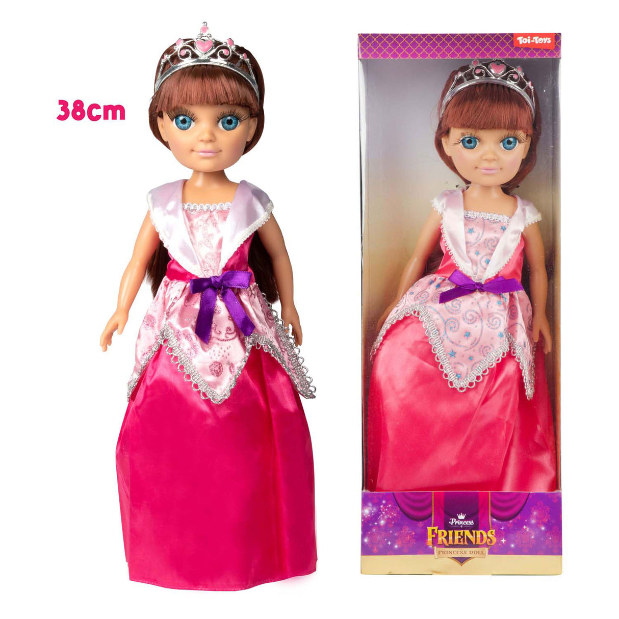 Toi-legetøj toi-legetøj prinsessevenner dukke prinsesse 38cm