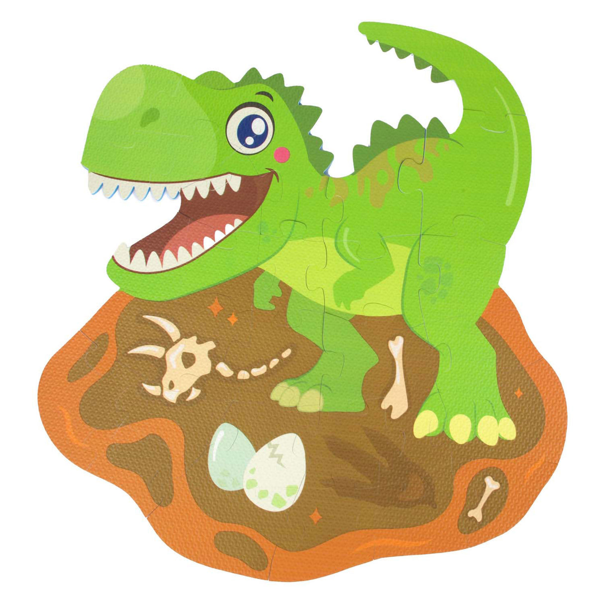 Toi-legetøj små stjerner skum gulv puslespil dino, 36 stk.