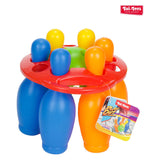 Toi-toys bowlingsæt farvet, 7 stk.