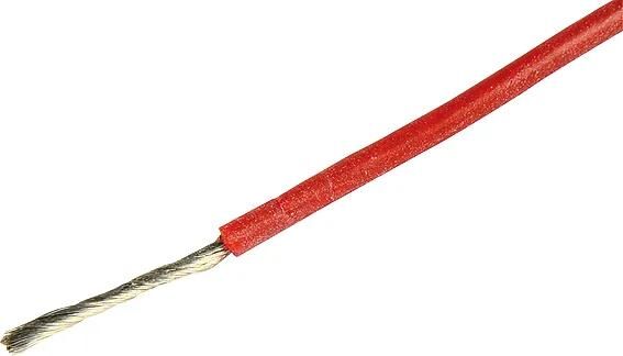 Herth+bus kabel elkabel silikone 0,5 mm rød 5mtr.