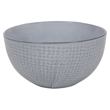 Skål vævet tekstil grå ø15x7,5cm