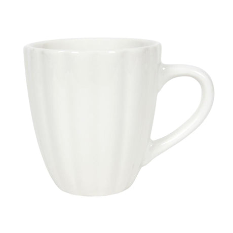 Svenska living krus 350ml blomst off white 6stk