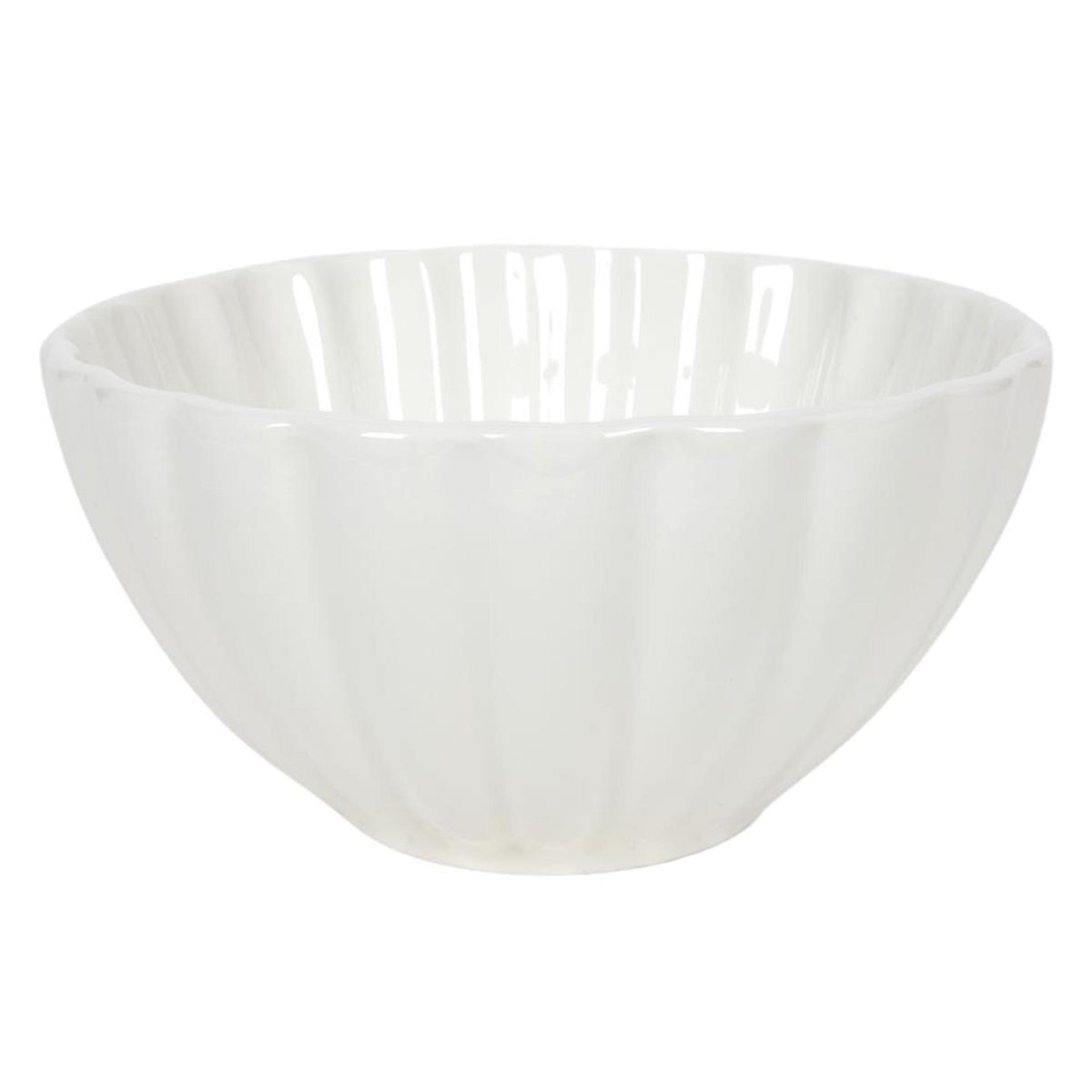Svenska living skål ø14cm blomst off white 6 stk