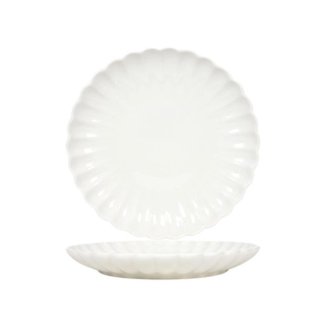 Svenska living morgenmadstallerken ã˜19,5cm blomst off white æske med 6 stk