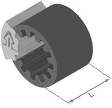 Herth+buss specialmontering clipfixbasic clipfix afstandsstykke h+b indvendig-d=8.5mm,l=30mm