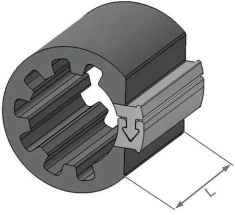 Herth+buss spezialbefestigung clipfixcycle clipfix spacer h+b indvendig-d=16,9mm,l=30mm