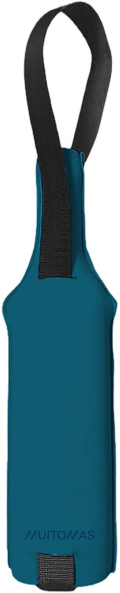 Muitomas flaskebærepose - neopren - isolerende - robust holdbar - blå