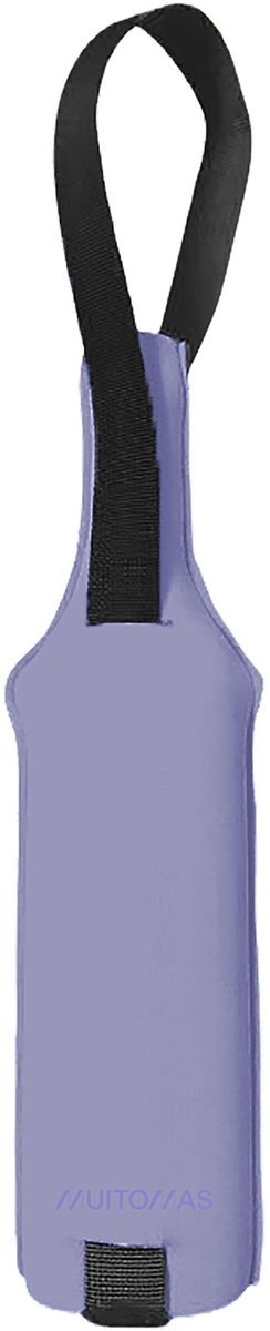 Muitomas flaskebærepose - neopren - isolerende - robust holdbar - violet