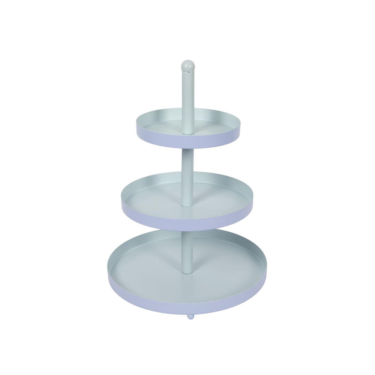Etagere metal 3-lags blå-mint ø25xh35cm