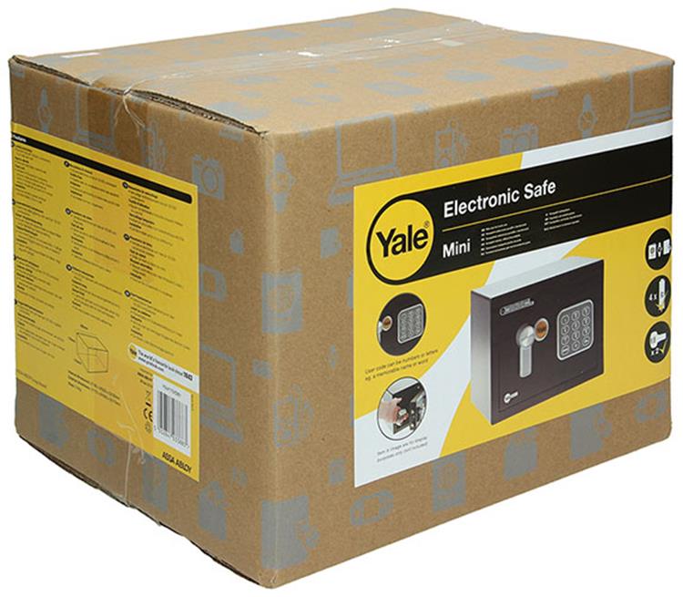 Yale 1047115 - værdisikker mini sort | 1 stk