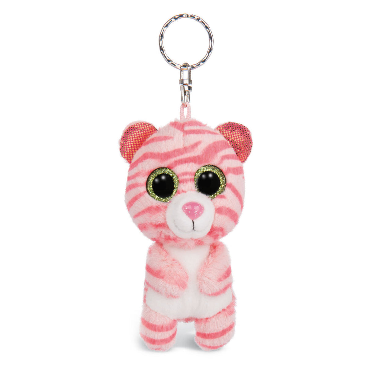 Nici glubschis plys nøglering tiger fula, 9 cm