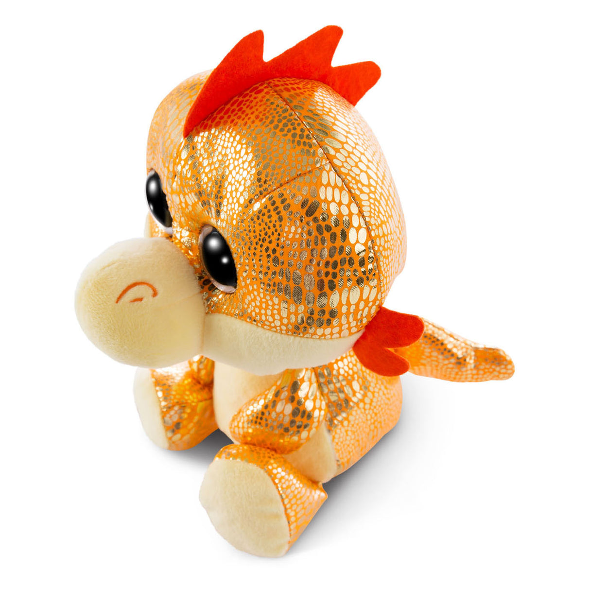 Nici glubschis plush cuddly toy dragon orange yo-yo, 15cm