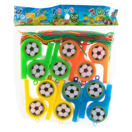 Jono toys fodboldfløjter, 12 stk.