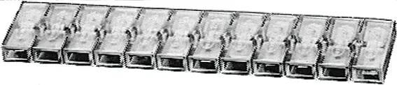 Hella pluggehäuse fatning, 12-polet 142x42x7,0mm 10stk.