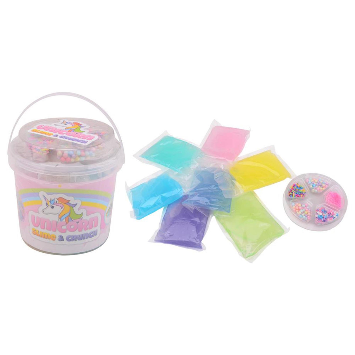 Johntoy john toy mega slime crunch enhjørning mix i spand