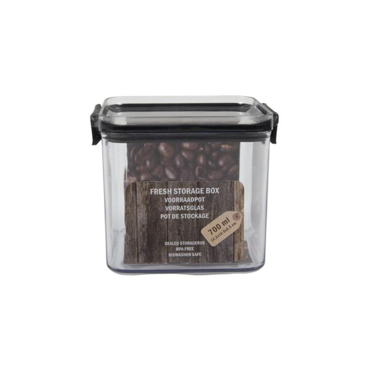 Køkkenværktøj opbevaringsbeholder 700ml 10,2x10,5x9,5cm
