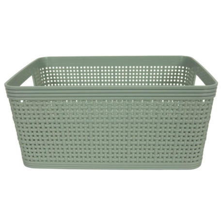 Svenska levende kurv 4,5l 24,5x16x10cm vævet plast