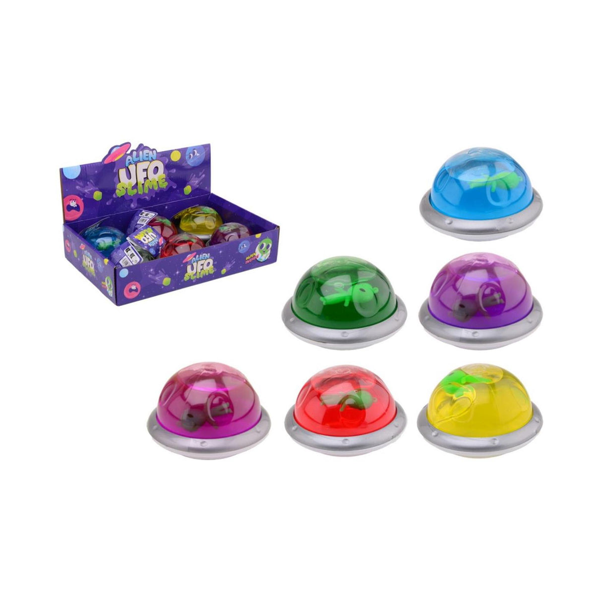 Johntoy john toy ufo slime med alien 10x10x6cm