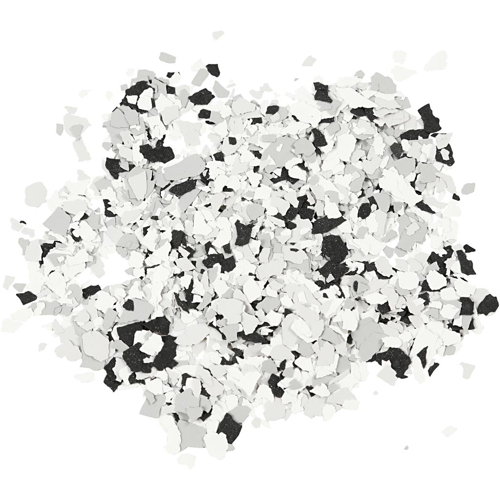 Terrazzo flager, sort, 90 gr 1 æske