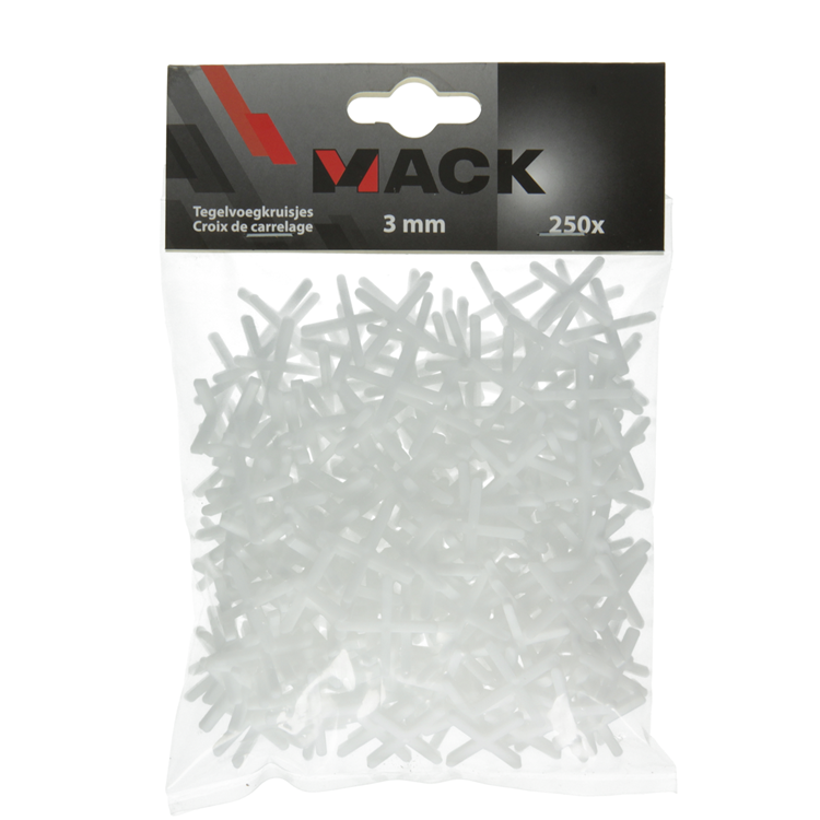 Mack 1004607 - flisefugeafstandsstykker 3mm 250stk | 10 stk