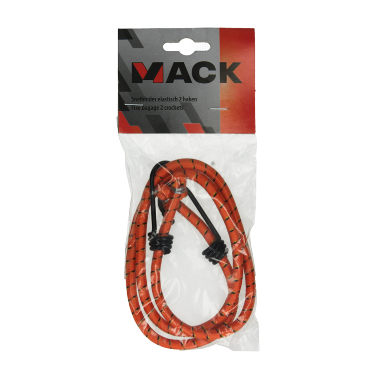 Mack 1006828 - elastisk rem 2 kroge rød | 5 stk