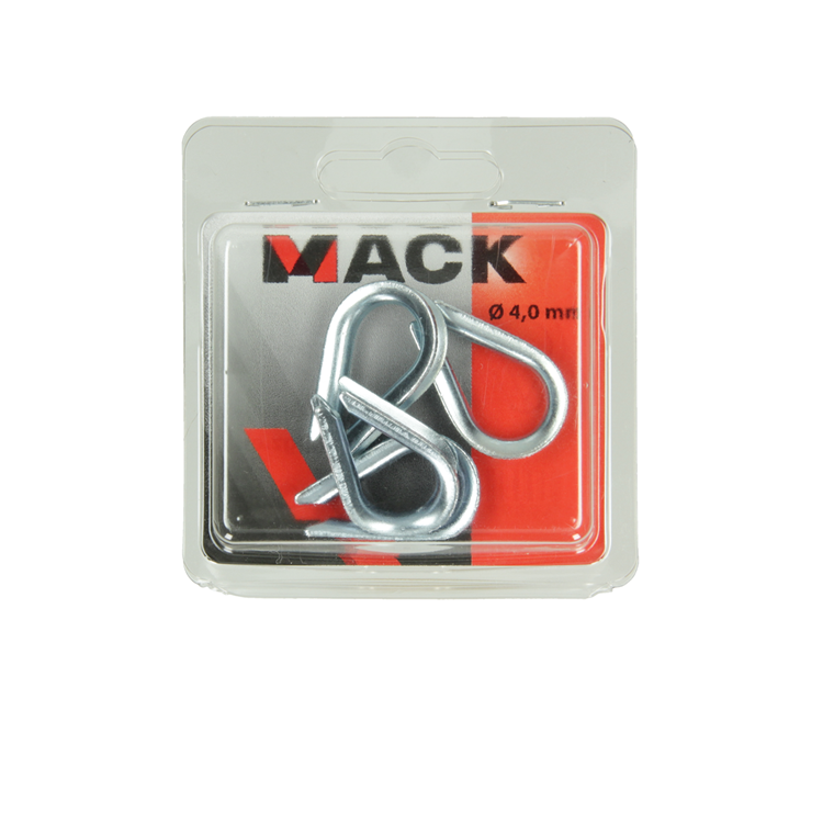 Mack 1006869 - 4 galvaniserede ærmer bl 4mm | 5 stk