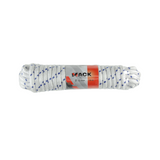 Mack 1006926 - pp flettet hvid blå streng12mm 10m | 5 stk