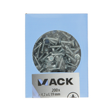 Mack 1007018 - selvborende skrue vz hoved 200 200 stk 4,2x19mm | 5 stk