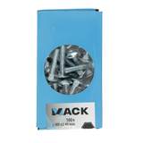 Mack 1007059 - træbolt + møtrik galvaniseret 100 stk 8 x 40 mm | 4 stk