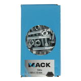 Mack 1007060 - træbolt + møtrik galvaniseret 100 stk 8 x 50 mm | 4 stk