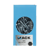 Mack 1007075 - tapbolt + møtrik galvaniseret 100 stk 6 x 60 mm | 4 stk
