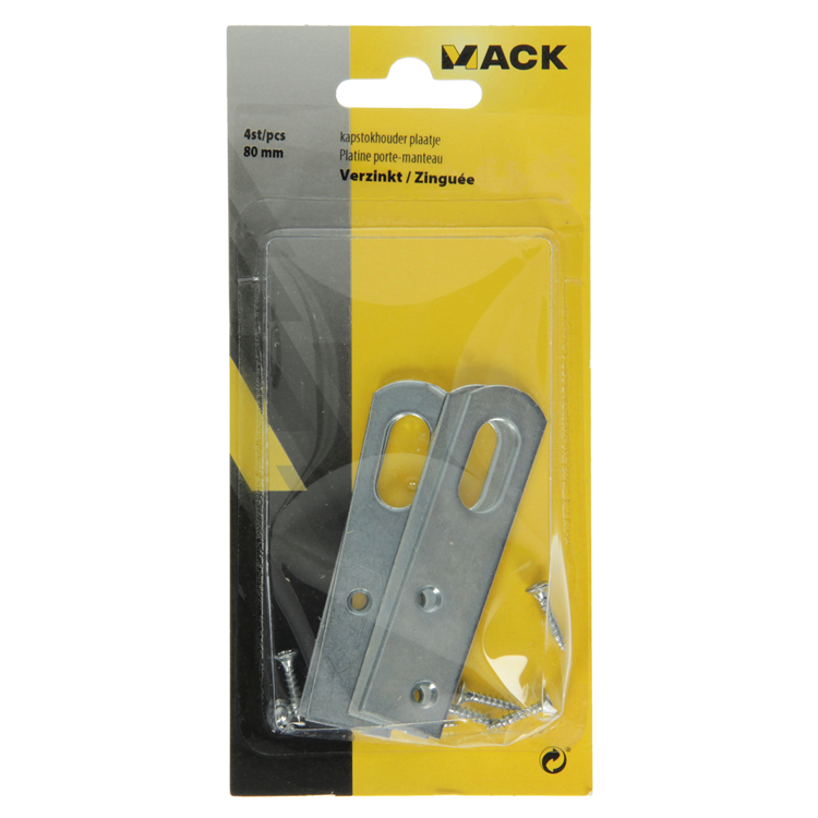 Mack 1013285 - 4 stativøjer galvaniseret 80 mm | 5 stk