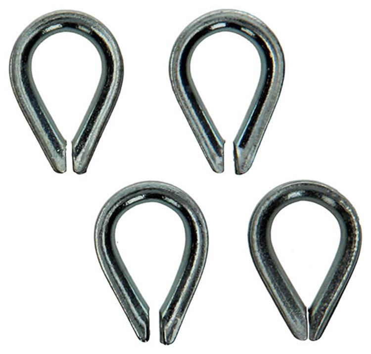 Mack 1006869 - 4 galvaniserede ærmer bl 4mm | 5 stk