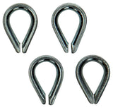 Mack 1006869 - 4 galvaniserede ærmer bl 4mm | 5 stk