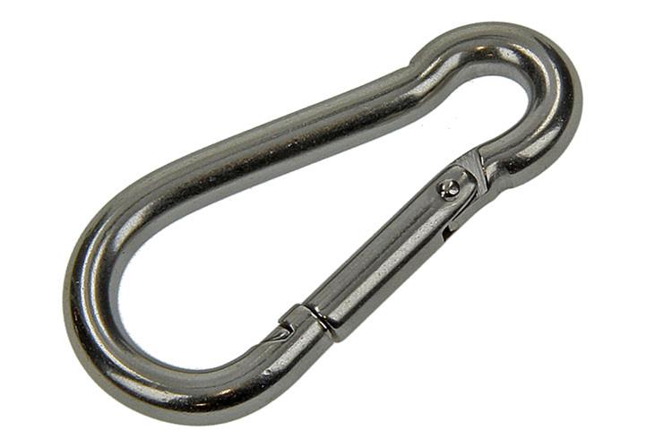 Mack 1006891 - 1 karabinhage + fjeder rustfrit stål 60x6mm bl | 5 stk