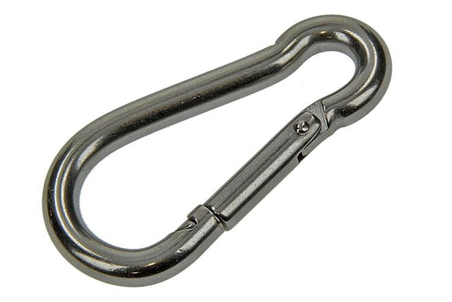 Mack 1006891 - 1 karabinhage + fjeder rustfrit stål 60x6mm bl | 5 stk