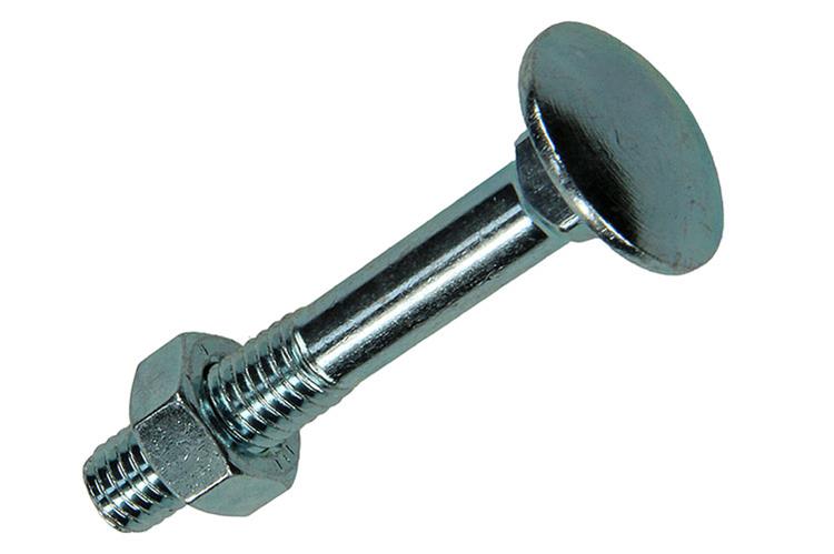 Mack 1007060 - træbolt + møtrik galvaniseret 100 stk 8 x 50 mm | 4 stk