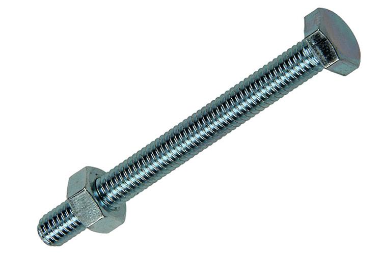 Mack 1007075 - tapbolt + møtrik galvaniseret 100 stk 6 x 60 mm | 4 stk