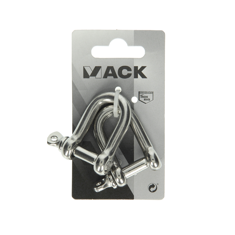 Mack 1008461 - 2 kæber lige 8mm rustfrit stål | 10 stk