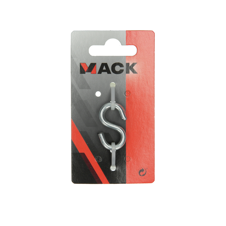 Mack 1008483 - 2 åbne S-kroge 4,0 x 35mm galvaniseret | 10 stk