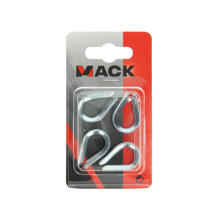 Mack 1008503 - 4 ærmer 3,5mm galvaniseret | 10 stk