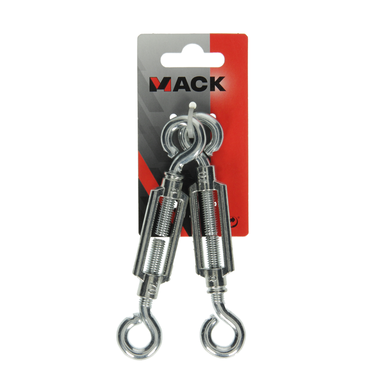 Mack 1008542 - 2 strammere 2 øjne m8 x 70mm galvaniseret | 10 stk