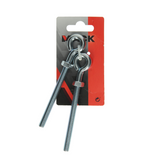 Mack 1008552 - 2 øjebolte + møtrik m8 x 100mm galvaniseret | 10 stk