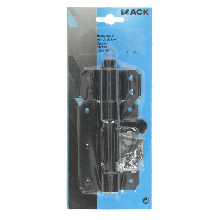 Mack 1013732 - 1 æskebolt sort kataf. 100 mm | 5 stk