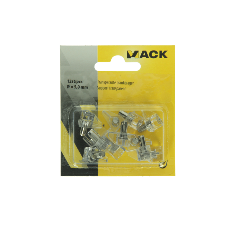 Mack 1014490 - 12 hylder holder transparent ø 5 mm | 5 stk