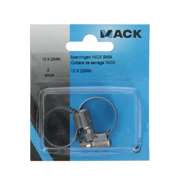 Mack 1011661 - 2 spændingsringe rustfrit stål 9mm 12x22mm | 10 stk